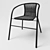 Stylish Steel Grenaa Chair 3D model small image 1