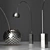 Sleek Modern Arco Floor Lamp 3D model small image 2