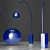 Sleek Modern Arco Floor Lamp 3D model small image 3