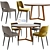 Poliform Dining Chair Set - Ready to Use, Perfect Proportions 3D model small image 1