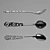 Effortless Stirring: Versatile Tea Spoon 3D model small image 2