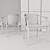 Elegant Jens Chair SJ61B 3D model small image 3
