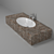 Bomond Mixer & Catalono Washbasin 3D model small image 1