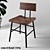 Industrial Loft Bar Stool 3D model small image 1