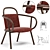 Zantilam Lounge Armchair: Elegance Redefined 3D model small image 1