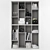 20-Piece Decorative Set: Bookshelf and More 3D model small image 1