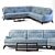 Title: Costa Bella Fabio Corner Sofa Set 3D model small image 2