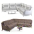 Title: Costa Bella Fabio Corner Sofa Set 3D model small image 3
