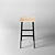 Industrial Loft Bar Stool FC-4 3D model small image 3