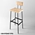 Urban Loft Bar Stool Set 3D model small image 1