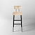 Urban Loft Bar Stool Set 3D model small image 3