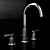 Sleek Grohe Atrio Bathroom Faucet 3D model small image 1