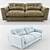 Arden Sofa: Stylish, Comfortable, and Durable 3D model small image 2