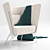 Modern Nordic Design Aura Chair 3D model small image 1