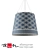 Blue Rattan Ceiling Lamp 3D model small image 1