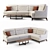 Luxury Fabio Corner Sofa 3D model small image 1