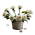 3D Roses Bucket: Exquisite Floral Replicas 3D model small image 3
