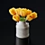 3D Tulips in Antique Milk Can 3D model small image 1