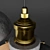 Industrial Steampunk Cone Chandelier 3D model small image 2
