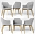 Product Title: Stylish La Forma Danai Chair 3D model small image 1