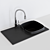 UP Ceramic Single Sink - Stylish and Functional 3D model small image 1