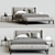 Luxurious Molteni&C Fulham Bed 3D model small image 1