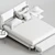 Luxurious Molteni&C Fulham Bed 3D model small image 2