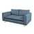 Scandinavian Bellus Casper 2 Sofa 3D model small image 2