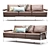 Vintage Carpe Diem Sofa: Busnelli  3D model small image 1