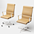 Elegant Una Chair Executive 3D model small image 1