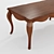 TONIN CASA Aston Dining Table Walnut Finish 3D model small image 2
