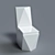 Luxury Diamond Toilet: High-End 3D Model 3D model small image 1
