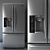 Elegant LG Side by Side Refrigerator 3D model small image 1