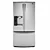 Elegant LG Side by Side Refrigerator 3D model small image 3