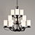 Gerald 12-Light Chandelier: Stunning Illumination for Any Space 3D model small image 1