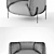 Modern Italian Design: Saba Geo Armchair 3D model small image 3