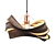 Sleek Beam Pendant Light 3D model small image 1