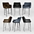 Modern Bar Chair Stools 3D model small image 1