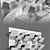 Squama Decorative Bookshelf: Modern Design by Dmitry Kozinenko 3D model small image 3