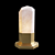 Elegant Golden Rock Crystal Table Lamp 3D model small image 2