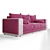 Pink Paradise Sofa 3D model small image 1