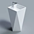 Elegant Diamond Basin 3D model small image 1