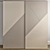 Modern Cross White Wardrobe 3D model small image 2