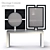 Elegant Decorage Console & Mirror Set 3D model small image 1