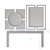 Elegant Decorage Console & Mirror Set 3D model small image 3