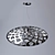 Metallic Sun Pendant Light - Customizable Size - Belarusian Made 3D model small image 1