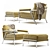 Vintage-Inspired Carpe Diem Armchair 3D model small image 1