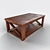 Sleek Low Poly Coffee Table 3D model small image 1