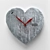 Heartbeat Decorative Wall Clock 3D model small image 1