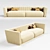 Zebrano Pandora Sofa 3D model small image 1